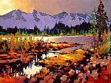 Michael Pacher Paintings - Kootenay Colours by Michael O'Toole